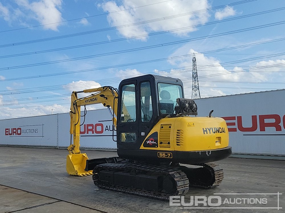 2013 Hyundai R55-7 - Mini excavator: picture 3 2013 Hyundai R55-7 - Mini excavator: picture 3