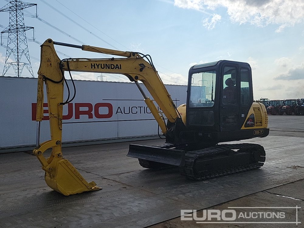 2013 Hyundai R55-7 - Mini excavator: picture 1 2013 Hyundai R55-7 - Mini excavator: picture 1