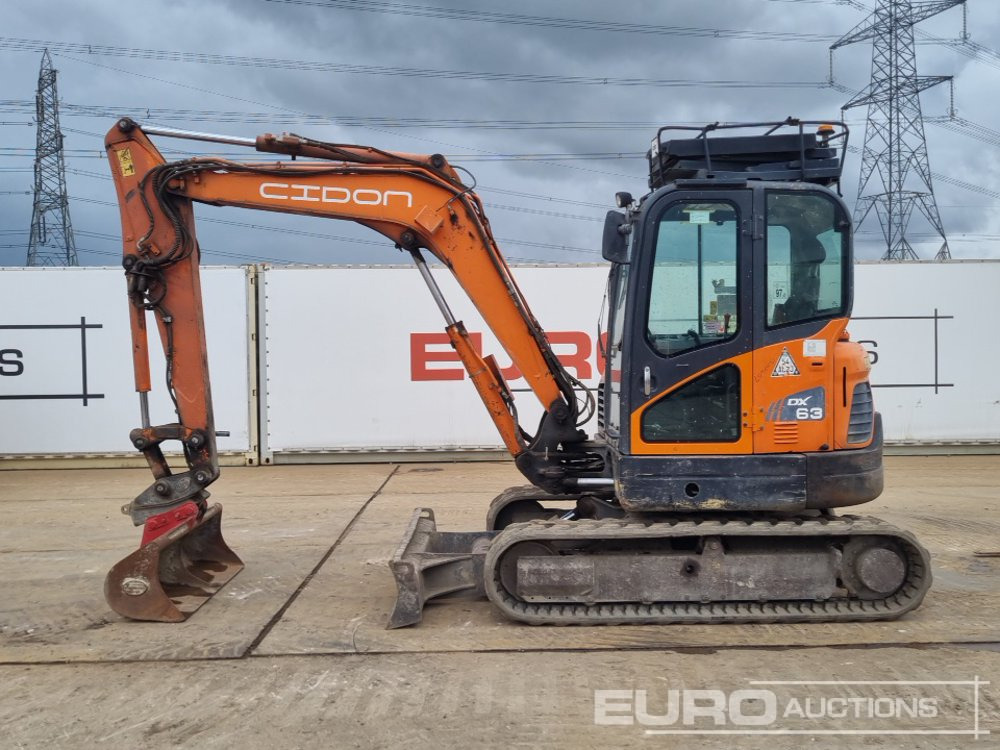 2014 Doosan DX63-3 - Mini excavator: picture 2 2014 Doosan DX63-3 - Mini excavator: picture 2