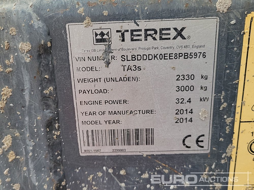 Mini dumper 2014 Terex TA3S: picture 41