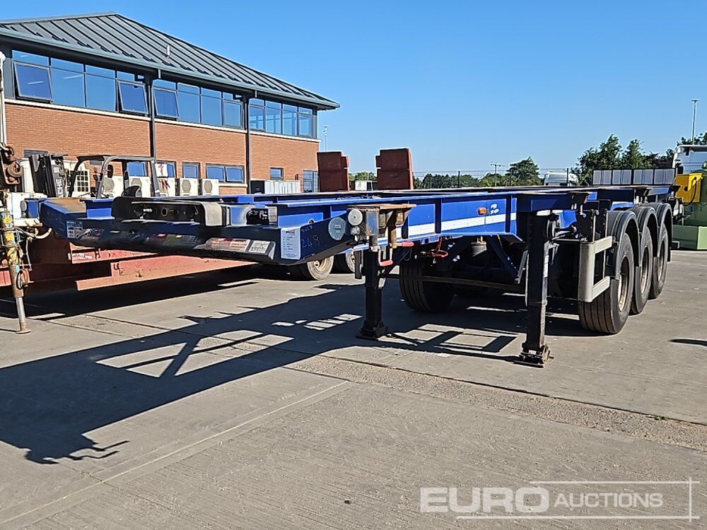 2015 Dennison Trailers Tri Axle Skeleton Trailer, Twist Locks - Dropside/ Flatbed semi-trailer: picture 1 2015 Dennison Trailers Tri Axle Skeleton Trailer, Twist Locks - Dropside/ Flatbed semi-trailer: picture 1
