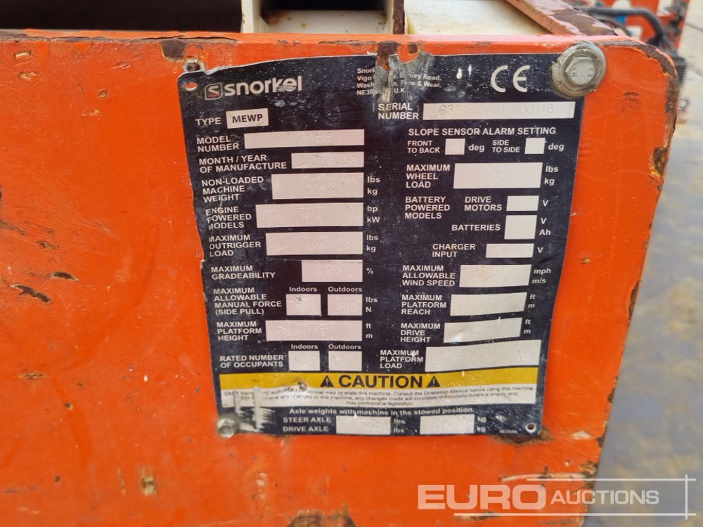 Aerial platform 2015 Snorkel S3246E: picture 36