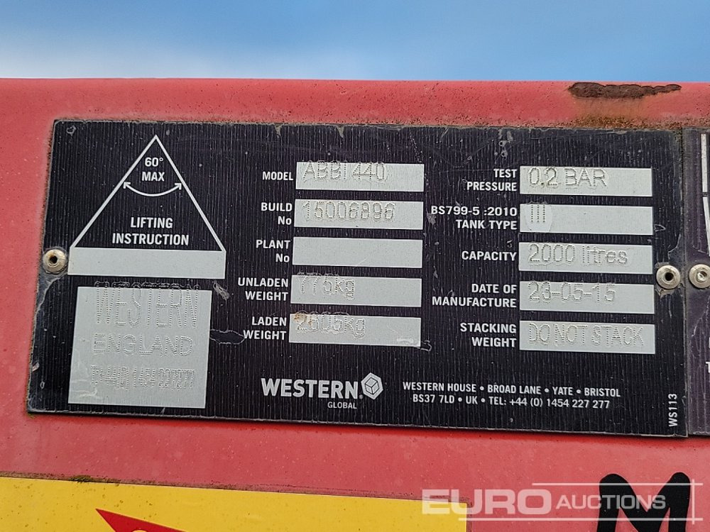 Storage tank 2015 Western ABBI 440: picture 21