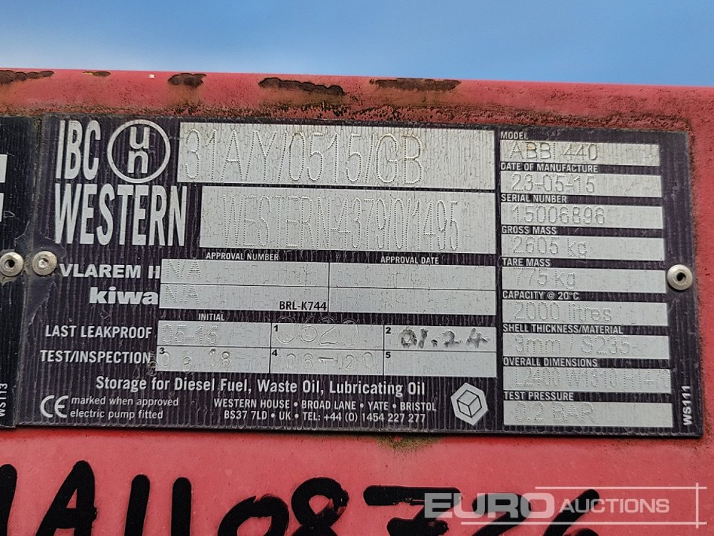 Storage tank 2015 Western ABBI 440: picture 22