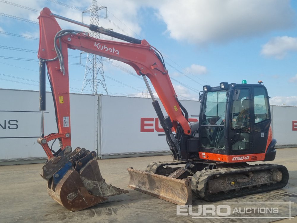 2019 Kubota KX080-4A - Mini excavator: picture 1 2019 Kubota KX080-4A - Mini excavator: picture 1