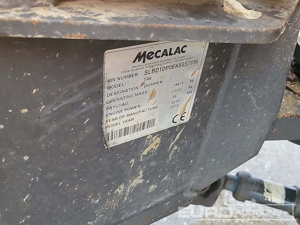 Mini dumper 2019 Mecalac TA6: picture 31