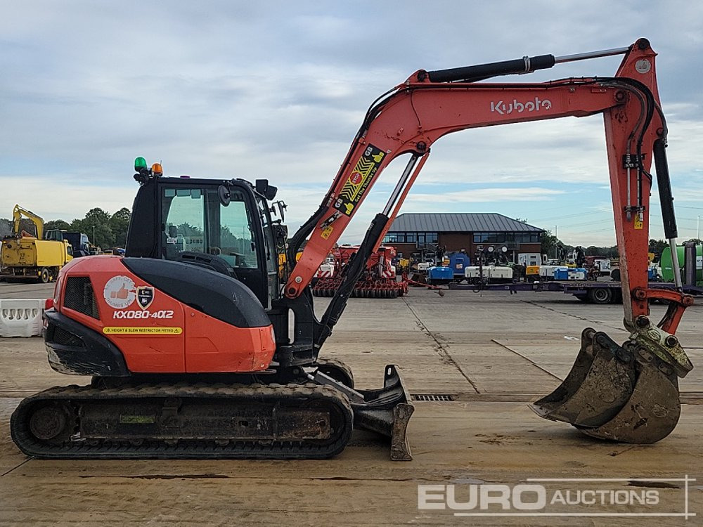 Mini excavator 2020 Kubota KX080-4A2: picture 6