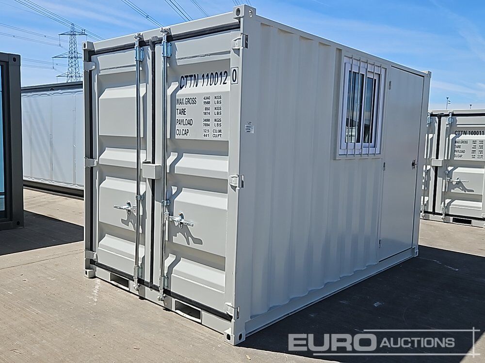 2026 11' x 7' Container, Side Door, End Door, Window (Cannot Be Reconsigned) - Shipping container: picture 1 2026 11' x 7' Container, Side Door, End Door, Window (Cannot Be Reconsigned) - Shipping container: picture 1