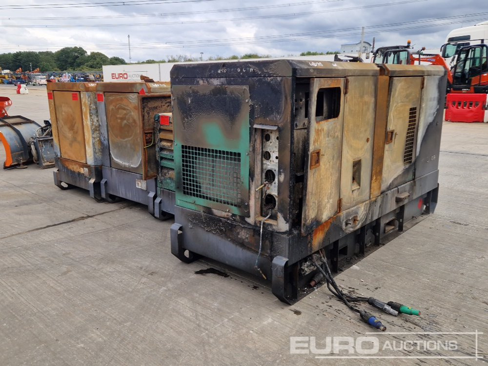 Generator set Atlas Copco QAS100 Generator, 4 Cylinder Engine, QAS60 ST3 60kVA Generator, 4 Cylinder Engine (2 of), QAS40 Generator, 4 Cylinder Engine (Fire Damage): picture 7