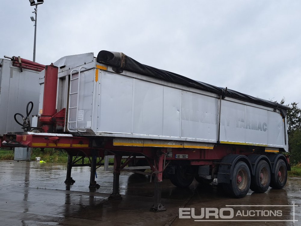 Dennison Tri Axle Bluk Tipping Trailer, Roll Over Cover - Tipper semi-trailer: picture 1 Dennison Tri Axle Bluk Tipping Trailer, Roll Over Cover - Tipper semi-trailer: picture 1