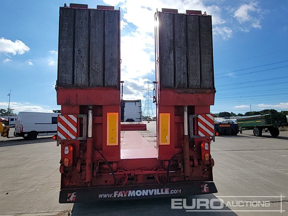 Faymonville 4 Axle Extendable Step Frame Low Loader Trailer, Hydraulic Flip Toe Ramps, Outriggers, Rear Steer - Low loader semi-trailer: picture 4 Faymonville 4 Axle Extendable Step Frame Low Loader Trailer, Hydraulic Flip Toe Ramps, Outriggers, Rear Steer - Low loader semi-trailer: picture 4