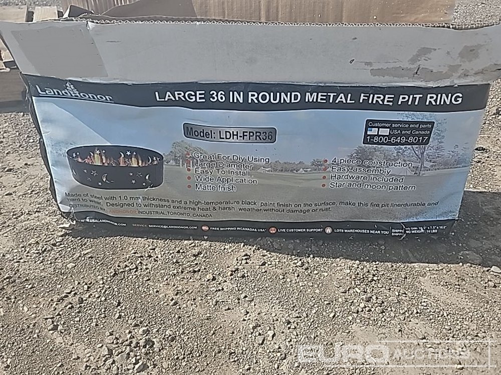Landhoner LDH-FPR36 36" Round Meta Fire Pit Ring - Workshop equipment: picture 1 Landhoner LDH-FPR36 36" Round Meta Fire Pit Ring - Workshop equipment: picture 1