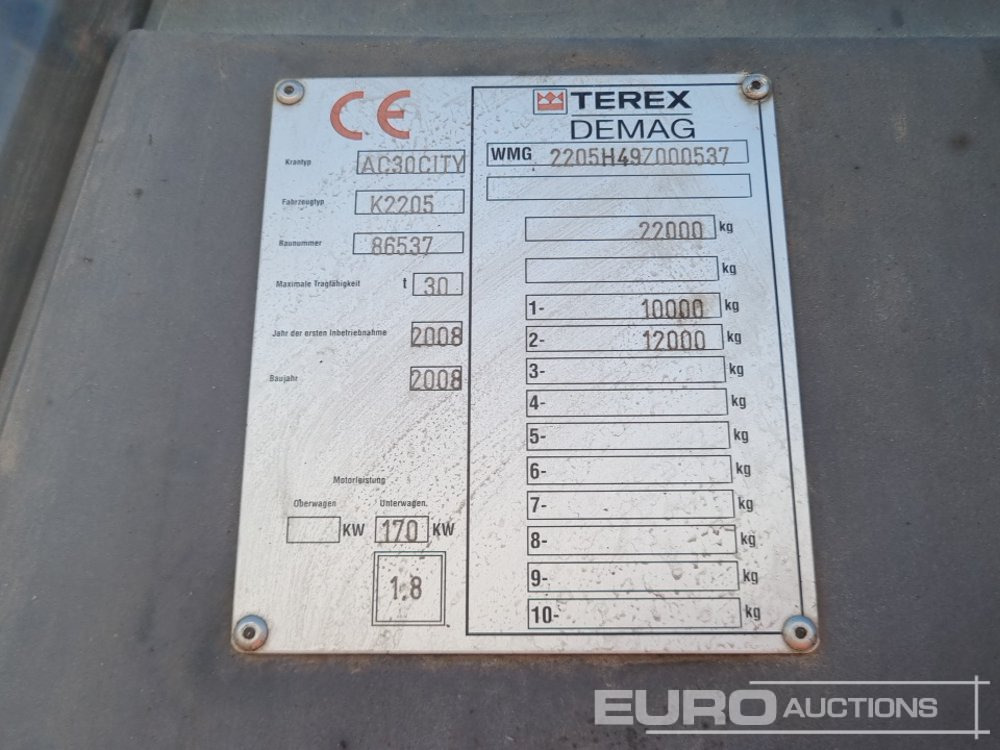 Terex Demag AC30 CITY - Mobile crane: picture 1 Terex Demag AC30 CITY - Mobile crane: picture 1