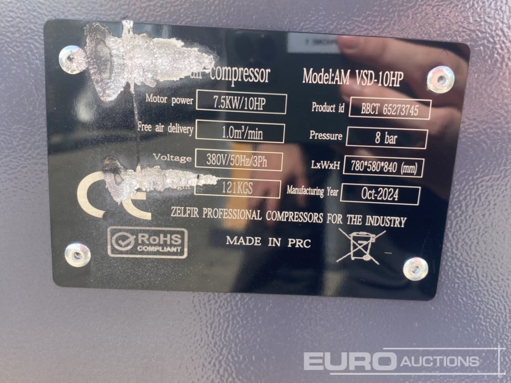 Air compressor Unused 2024 Zelfir VSD-10HP: picture 9