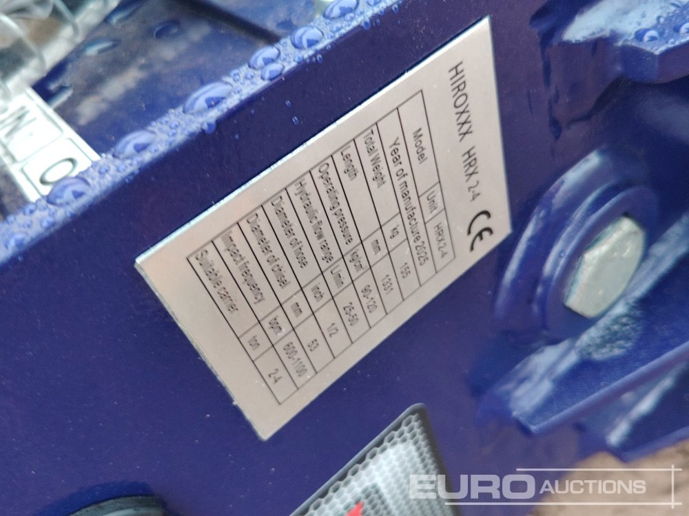 Hydraulic hammer Unused 2025 Hirox HRX2-4 Hydraulic Breaker to suit Mini Excavator: picture 17