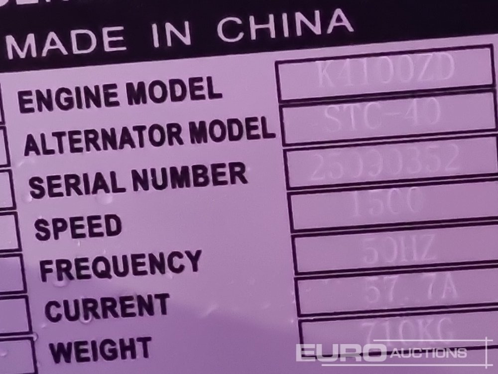 Generator set Unused 2025 Kawakenki KK40-111-SSS: picture 32 Generator set Unused 2025 Kawakenki KK40-111-SSS: picture 32