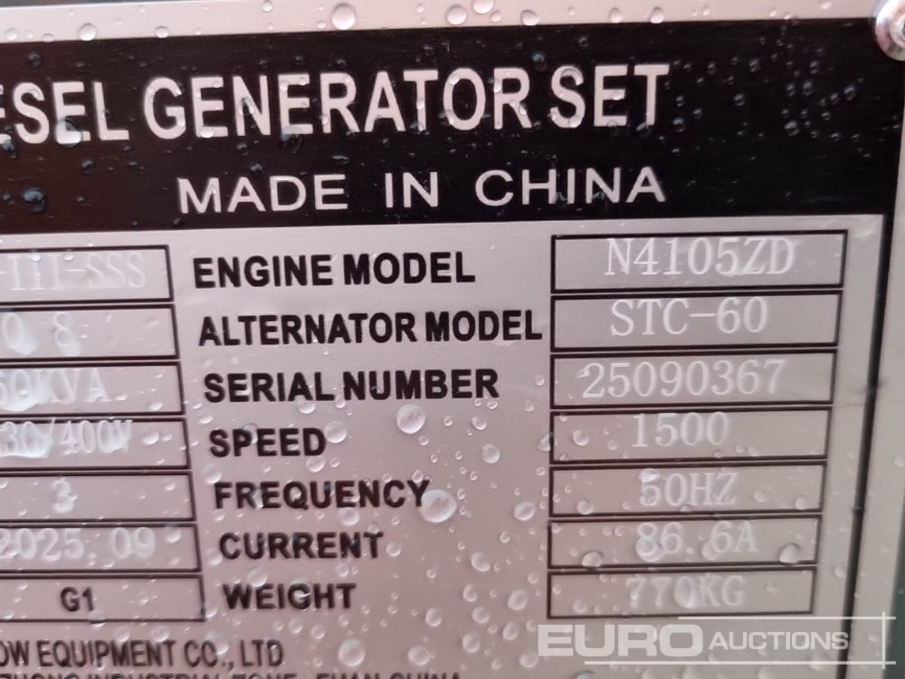 Generator set Unused 2025 Kawakenki KK60-111-SSS: picture 31