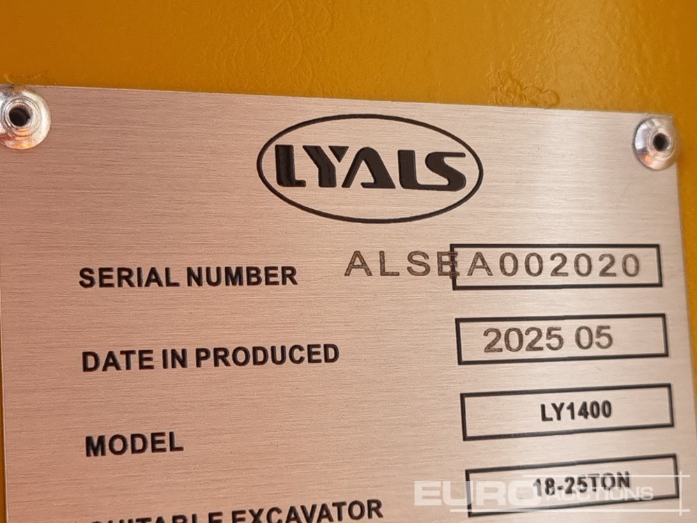 Hydraulic hammer Unused 2025 Lyals LS1400: picture 18