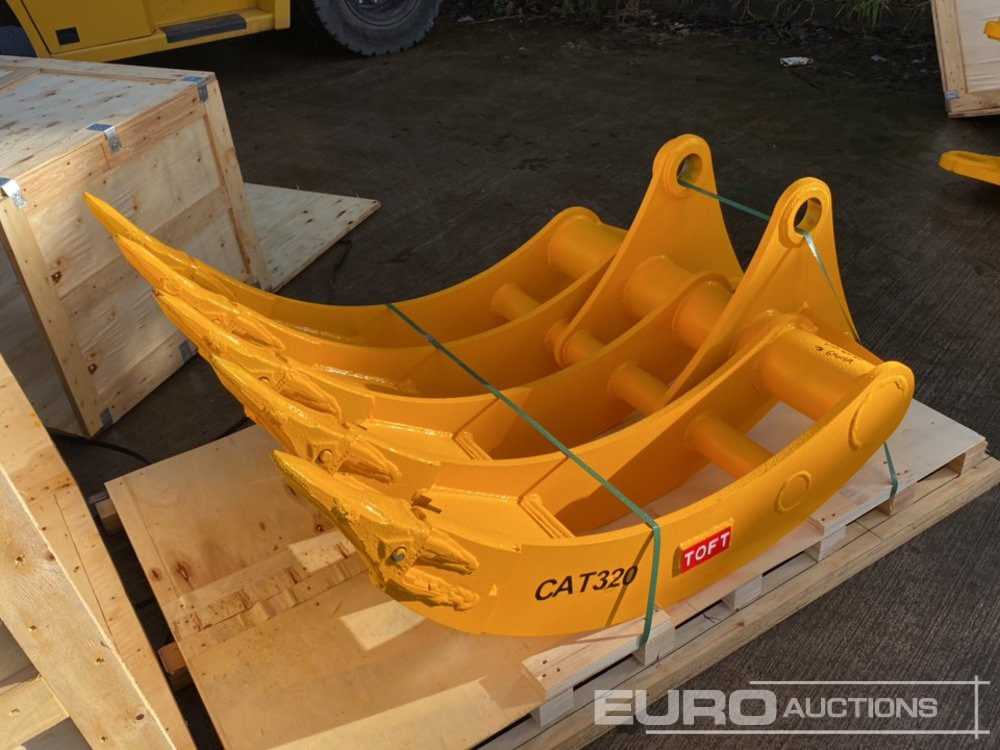 Unused 2025 Toft 40" Rake 80mm Pin to suit 20 Ton Excavator - Bucket: picture 1 Unused 2025 Toft 40" Rake 80mm Pin to suit 20 Ton Excavator - Bucket: picture 1