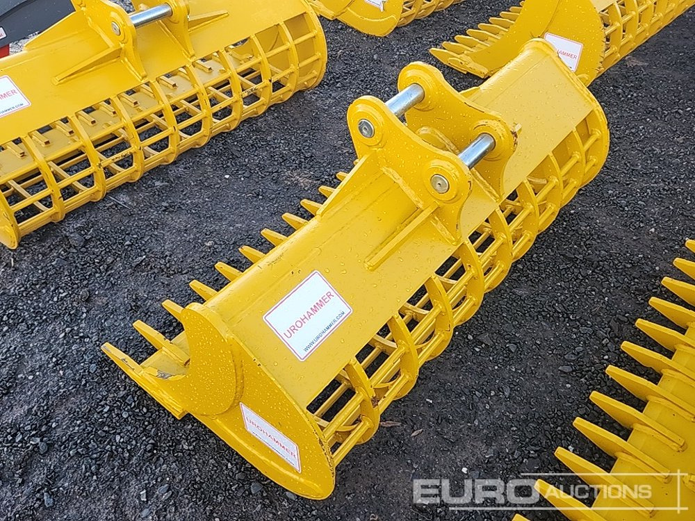 Unused 2025 Urohammer 48" 3T - 5T Rake Riddle Bucket to suit Mini Excavator - Bucket: picture 2 Unused 2025 Urohammer 48" 3T - 5T Rake Riddle Bucket to suit Mini Excavator - Bucket: picture 2