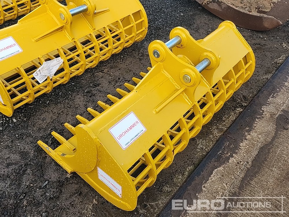 Unused 2025 Urohammer 48" 3T - 5T Rake Riddle Bucket to suit Mini Excavator - Bucket: picture 2 Unused 2025 Urohammer 48" 3T - 5T Rake Riddle Bucket to suit Mini Excavator - Bucket: picture 2