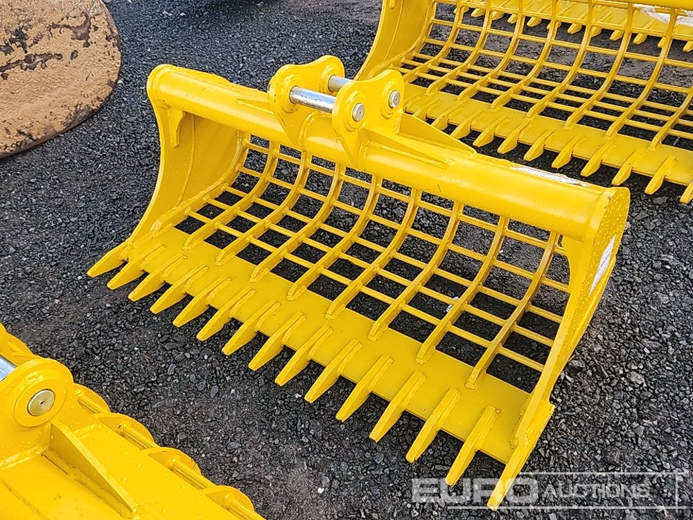 Unused 2025 Urohammer 48" 3T - 5T Rake Riddle Bucket to suit Mini Excavator - Bucket: picture 1 Unused 2025 Urohammer 48" 3T - 5T Rake Riddle Bucket to suit Mini Excavator - Bucket: picture 1