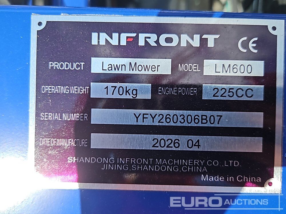 Unused 2026 Infront LM600 - Garden mower: picture 2 Unused 2026 Infront LM600 - Garden mower: picture 2