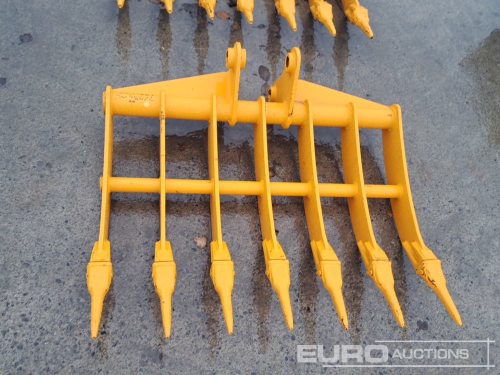 Unused 44" Rake 45mm Pin to suit 4-6 Ton Excavator - Bucket: picture 5 Unused 44" Rake 45mm Pin to suit 4-6 Ton Excavator - Bucket: picture 5