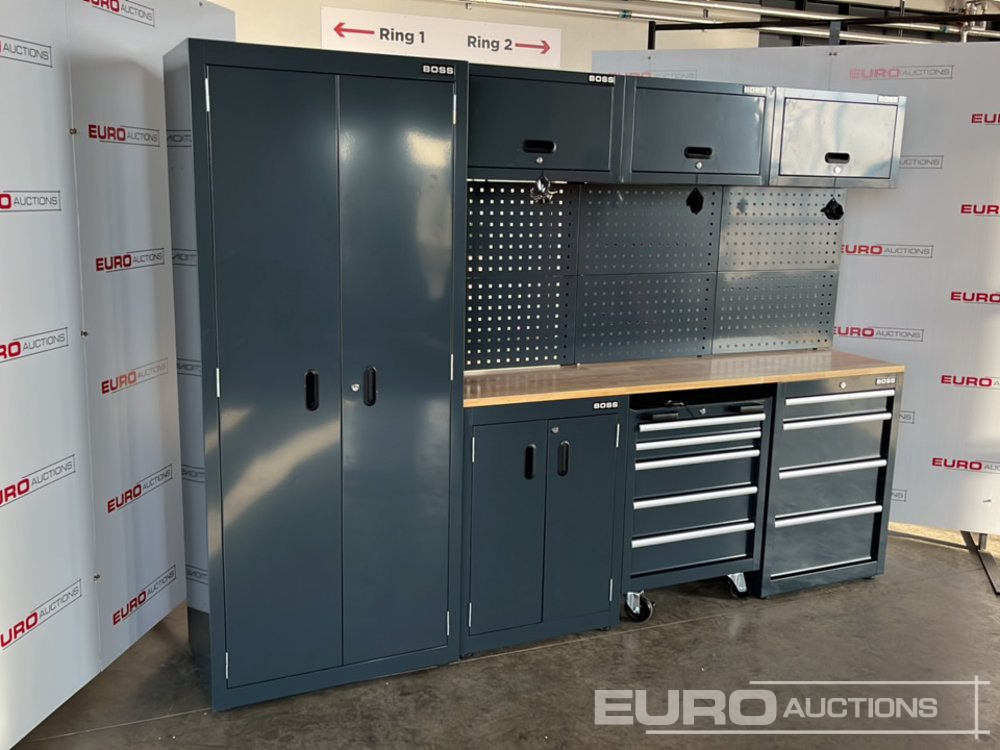 Unused Boss 2.6m 9 Drawer, 5 Cabinet Tool Station - Workshop equipment: picture 3 Unused Boss 2.6m 9 Drawer, 5 Cabinet Tool Station - Workshop equipment: picture 3