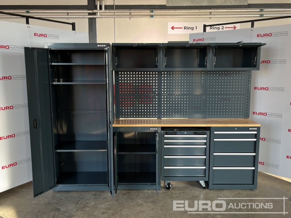 Unused Boss 2.6m 9 Drawer, 5 Cabinet Tool Station - Workshop equipment: picture 4 Unused Boss 2.6m 9 Drawer, 5 Cabinet Tool Station - Workshop equipment: picture 4