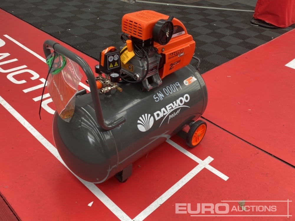 Unused Daewoo DAAC100CV 100 Litre 230 Volt Compressor - Air compressor: picture 1 Unused Daewoo DAAC100CV 100 Litre 230 Volt Compressor - Air compressor: picture 1