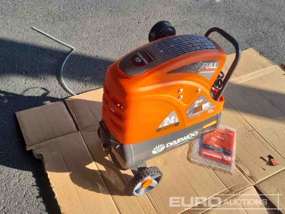 Unused Daewoo DAAC24DN 24 Litre 230 Volt Compressor - Air compressor: picture 1 Unused Daewoo DAAC24DN 24 Litre 230 Volt Compressor - Air compressor: picture 1