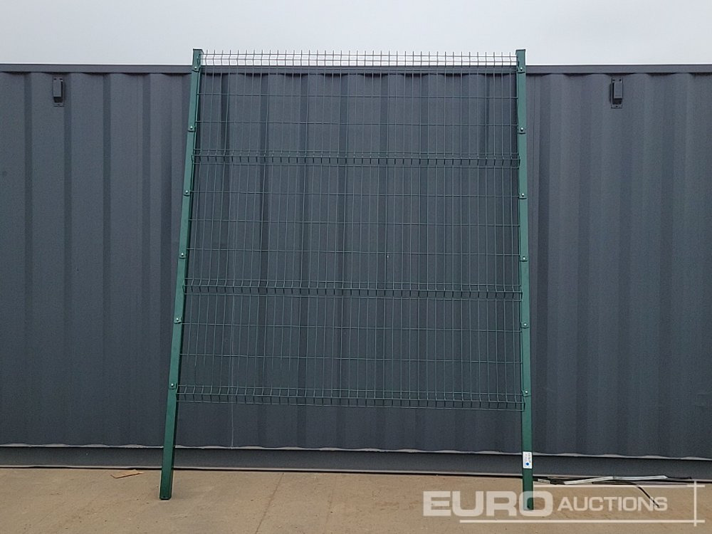 Unused Galvanised & Powder Coated Heavy Duty (5mm) Wire Mesh Fencing, 25 x H2.4m x W2.2m Panels, 26 x 60mm x 60mm x3m Posts, with Fittings (Green) - Construction equipment: picture 4 Unused Galvanised & Powder Coated Heavy Duty (5mm) Wire Mesh Fencing, 25 x H2.4m x W2.2m Panels, 26 x 60mm x 60mm x3m Posts, with Fittings (Green) - Construction equipment: picture 4