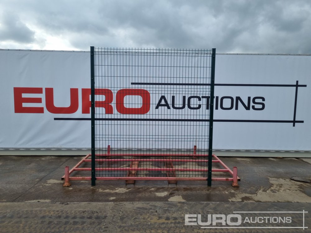 Unused Galvanised & Powder Coated Heavy Duty (5mm) Wire Mesh Fencing, 25 x H2.4m x W2.2m Panels, 26 x 60mm x 60mm x3m Posts, with Fittings (Green) - Construction equipment: picture 2 Unused Galvanised & Powder Coated Heavy Duty (5mm) Wire Mesh Fencing, 25 x H2.4m x W2.2m Panels, 26 x 60mm x 60mm x3m Posts, with Fittings (Green) - Construction equipment: picture 2