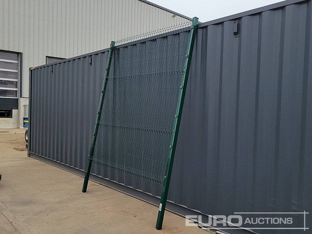 Unused Galvanised & Powder Coated Heavy Duty (5mm) Wire Mesh Fencing, 25 x H2.4m x W2.2m Panels, 26 x 60mm x 60mm x3m Posts, with Fittings (Green) - Construction equipment: picture 5 Unused Galvanised & Powder Coated Heavy Duty (5mm) Wire Mesh Fencing, 25 x H2.4m x W2.2m Panels, 26 x 60mm x 60mm x3m Posts, with Fittings (Green) - Construction equipment: picture 5