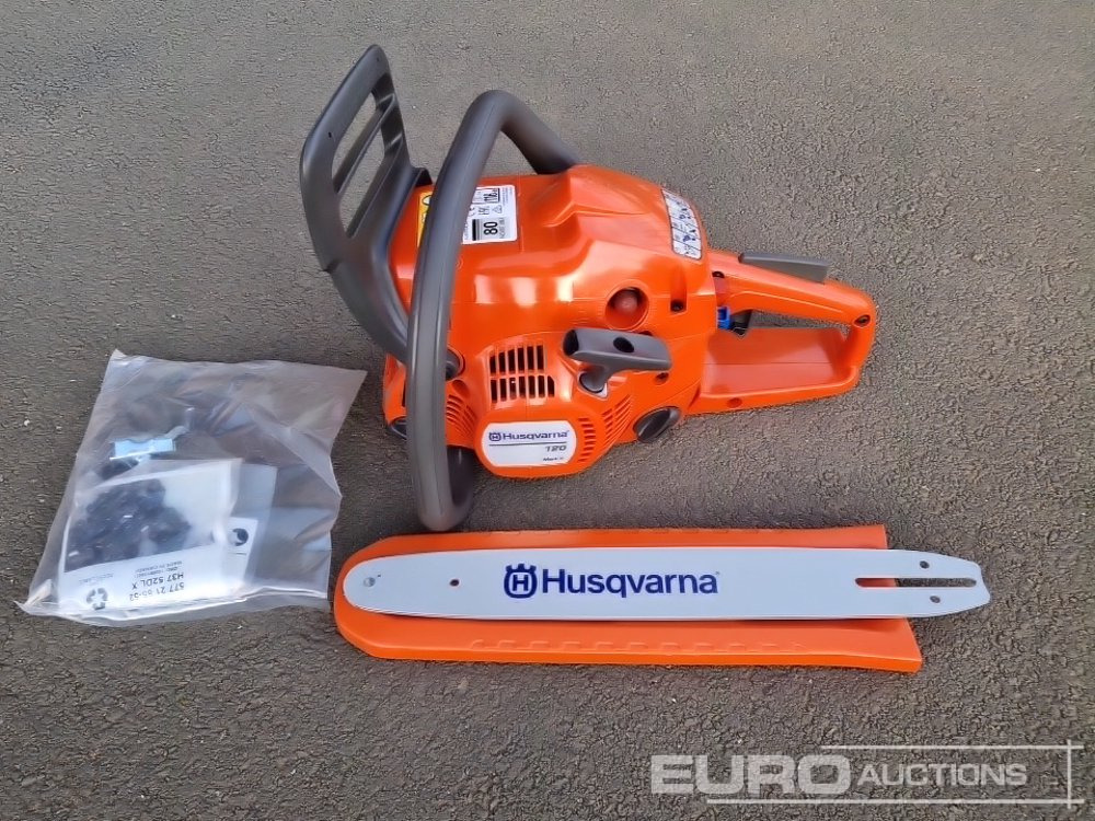 Unused Husqvarna 120 Mark II 14" Petrol Chain Saw - Workshop equipment: picture 2 Unused Husqvarna 120 Mark II 14" Petrol Chain Saw - Workshop equipment: picture 2