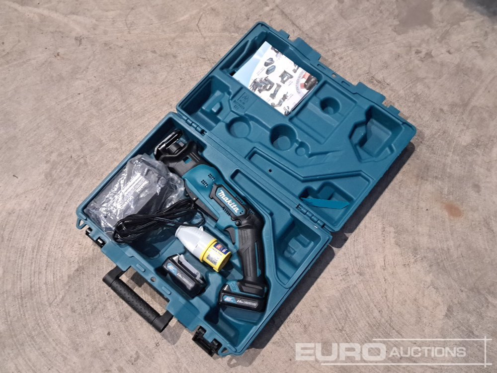 Unused Makita RJ03 12v Recip Saw, 2 Batteries, Charger, Case - Construction equipment: picture 1 Unused Makita RJ03 12v Recip Saw, 2 Batteries, Charger, Case - Construction equipment: picture 1