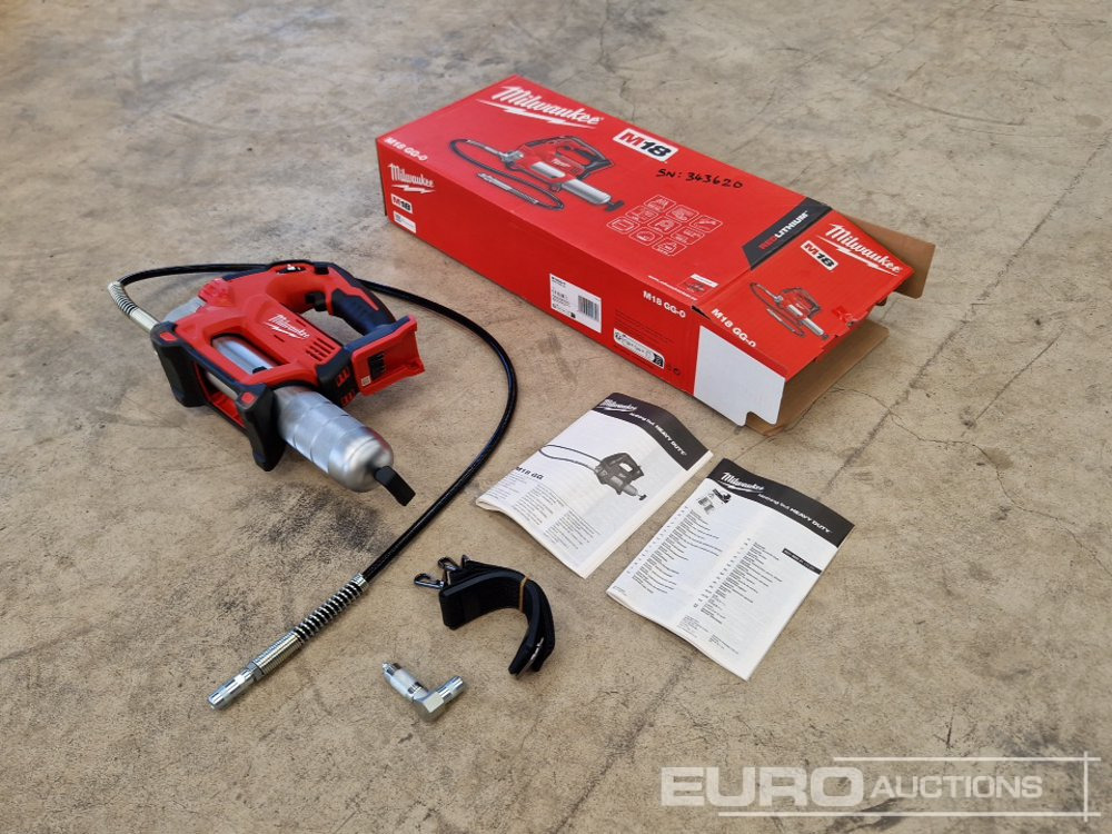 Unused Milwaukee M18 GG-0 18V Grease Gun (Body Only) - Workshop equipment: picture 3 Unused Milwaukee M18 GG-0 18V Grease Gun (Body Only) - Workshop equipment: picture 3
