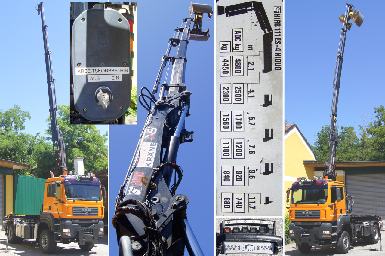 Tipper, Crane truck MAN TGA 18.360 BL 4x4/Euro4/TÜV/HIAB 111 korbfähig/MULTILIFT/Winterdienst: picture 12 Tipper, Crane truck MAN TGA 18.360 BL 4x4/Euro4/TÜV/HIAB 111 korbfähig/MULTILIFT/Winterdienst: picture 12