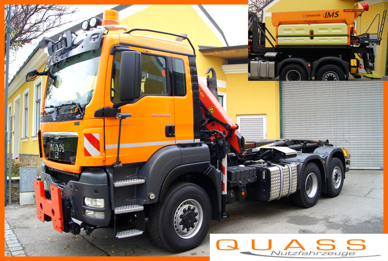 MAN TGS 28.400 BL 6x4-4/TÜV/PK12002/PALIFT/Winterdienst/Salzstreuer/Streuer/Schneepflug - Snow removal vehicle: picture 1 MAN TGS 28.400 BL 6x4-4/TÜV/PK12002/PALIFT/Winterdienst/Salzstreuer/Streuer/Schneepflug - Snow removal vehicle: picture 1