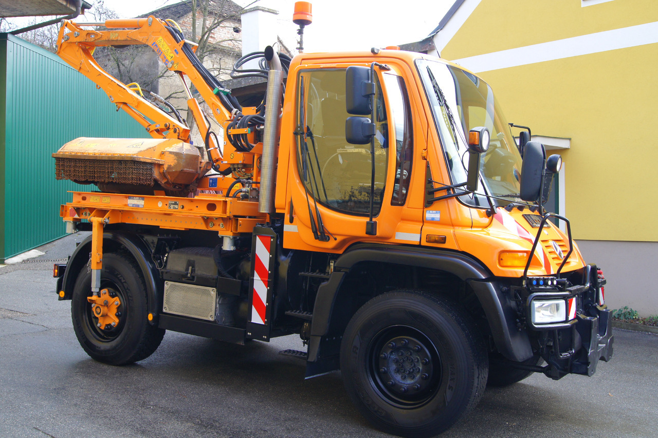 Municipal/ Special vehicle Mercedes-Benz Unimog U 400/TÜV/Hydrostat/Mähtür +MULAG MHU 800: picture 8
