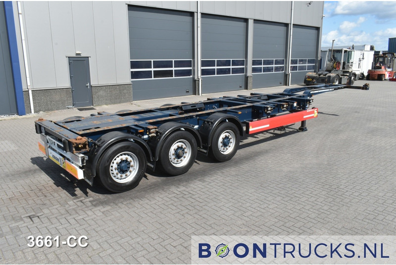 Krone SD BOX LINER | 2x20-40-45ft HC * LIFT AXLE * BPW/DISC * EXTENDABLE REAR * 9x AVAILABLE - Container transporter/ Swap body semi-trailer: picture 1 Krone SD BOX LINER | 2x20-40-45ft HC * LIFT AXLE * BPW/DISC * EXTENDABLE REAR * 9x AVAILABLE - Container transporter/ Swap body semi-trailer: picture 1