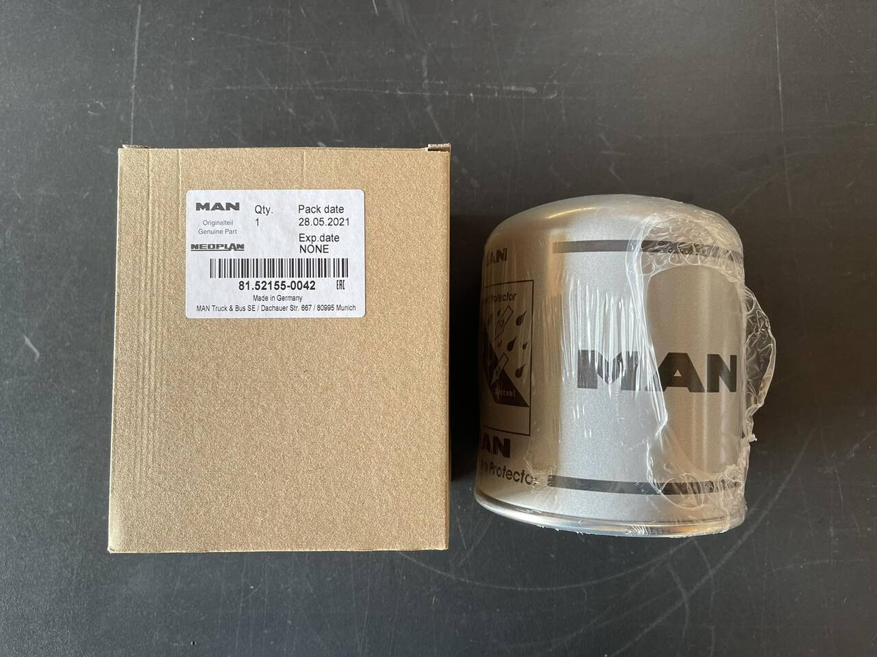 MAN AIR DRYER CARTRIDGE WITH OIL TRAP 81.52155-0042 - Heating/ Ventilation for Truck: picture 1 MAN AIR DRYER CARTRIDGE WITH OIL TRAP 81.52155-0042 - Heating/ Ventilation for Truck: picture 1
