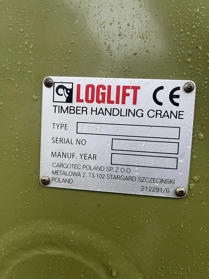 LOGLIFT F115 ZT 93 - Loader crane for Forestry equipment: picture 4 LOGLIFT F115 ZT 93 - Loader crane for Forestry equipment: picture 4