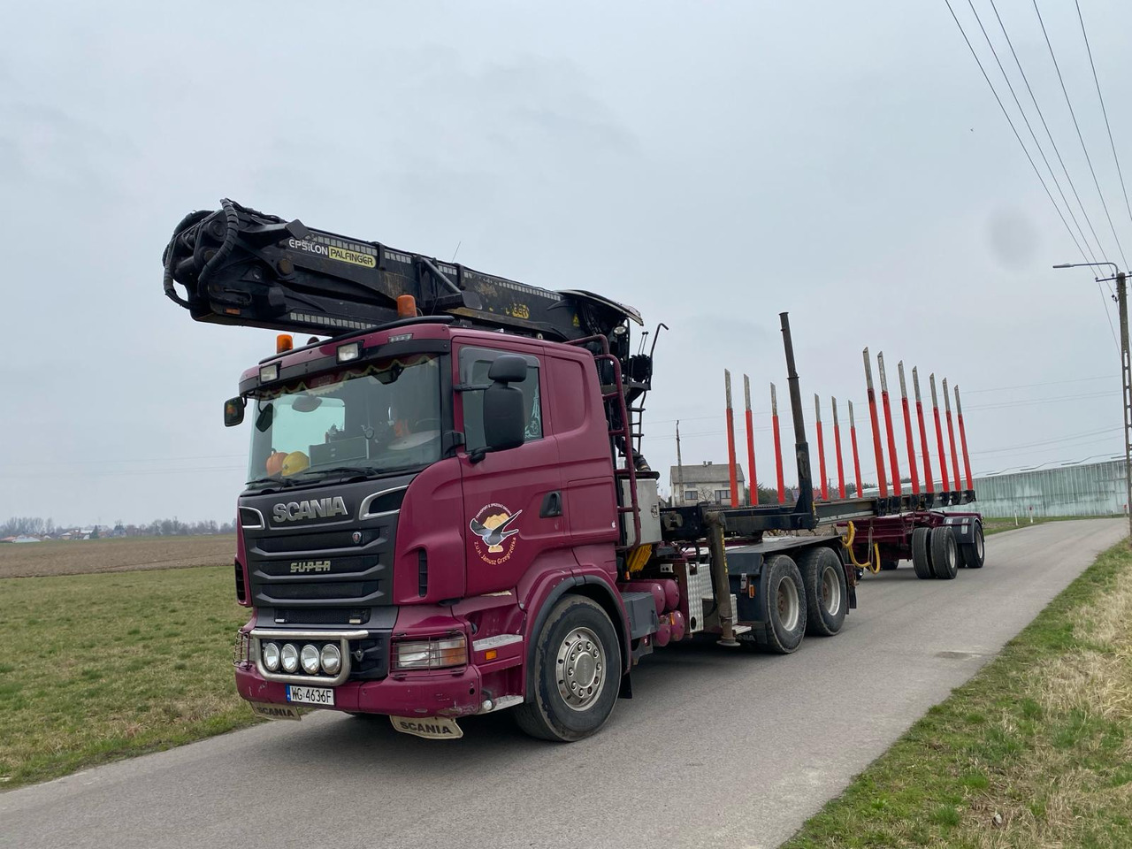 SCANIA R500 - Timber truck, Crane truck: picture 1 SCANIA R500 - Timber truck, Crane truck: picture 1