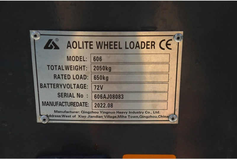 Wheel loader Aolite 606: picture 18