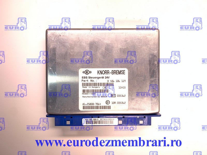 CALCULATOR EBS MAN TGX 81.25808.7064, 0486106119 - ECU for Truck: picture 1 CALCULATOR EBS MAN TGX 81.25808.7064, 0486106119 - ECU for Truck: picture 1