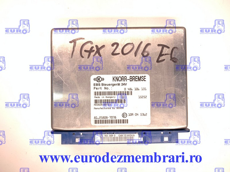 CALCULATOR EBS MAN TGX 81.25808.7078, 0486106131 - ECU for Truck: picture 1 CALCULATOR EBS MAN TGX 81.25808.7078, 0486106131 - ECU for Truck: picture 1