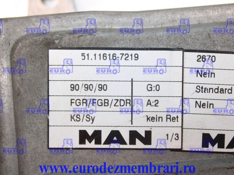 CALCULATOR MOTOR MAN LE 51.11616.7219, 51.11616.7146, 51.11616.7286 - ECU for Truck: picture 3 CALCULATOR MOTOR MAN LE 51.11616.7219, 51.11616.7146, 51.11616.7286 - ECU for Truck: picture 3