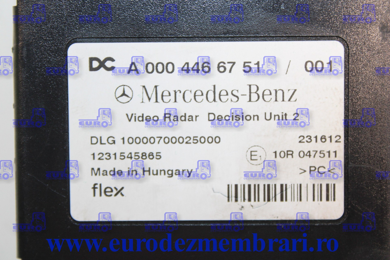 CALCULATOR VIDEO RADAR MERCEDES ACTROS MP5 A0004466751 - ECU for Truck: picture 3 CALCULATOR VIDEO RADAR MERCEDES ACTROS MP5 A0004466751 - ECU for Truck: picture 3